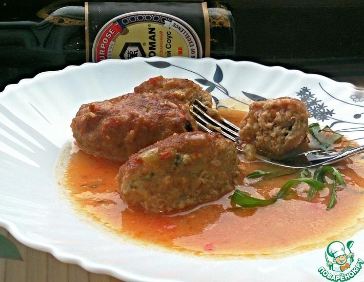 Рецепт: Мясные котлеты в пряном томатном соусе