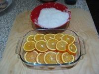 Лосось засоленный в апельсинах ингредиенты