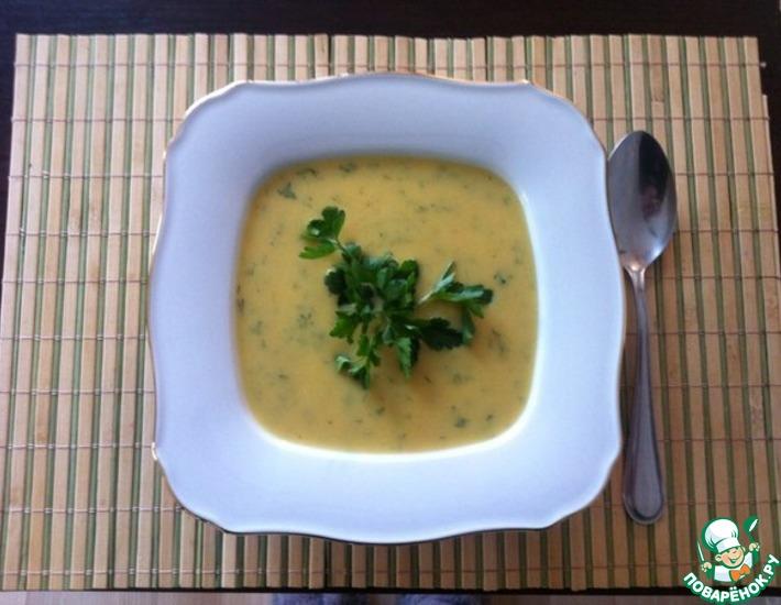 Рецепт: Куриный суп-пюре с куркумой и карри