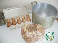 Яйца пасхальные в луковой шелухе Блестящие ингредиенты