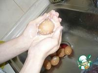 Яйца пасхальные в луковой шелухе Блестящие ингредиенты