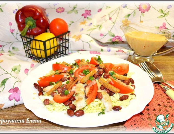 Рецепт: Салат Апрельский и ароматный соус