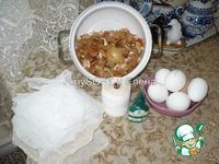 Яйца пасхальные в луковой шелухе Мраморные ингредиенты