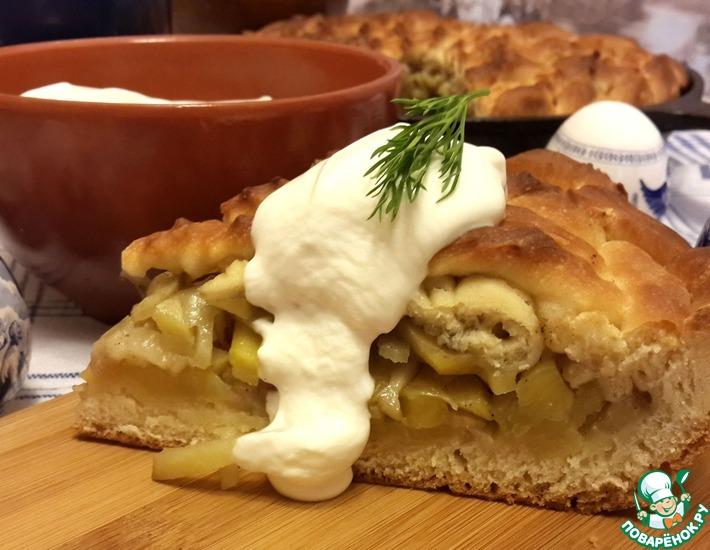 Рецепт: Бабушкин пирог с картошкой