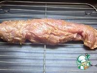 Свиная вырезка с огуречным салатом ингредиенты