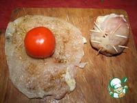 Курочка и фаршированный помидор в клубке ингредиенты