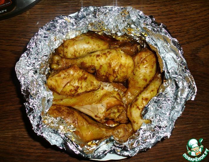 Рецепт: Кисло-сладкая курица, запеченная в фольге