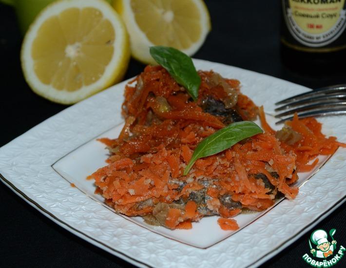 Рецепт: Пикша под лимонно-морковным соусом