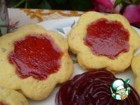 Песочное печенье с ягодным желе ингредиенты