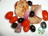 Мясо с маслинами и помидорами черри ингредиенты