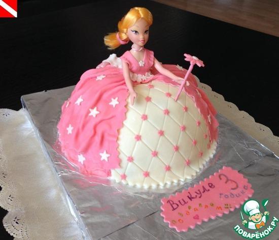 Торт Принцесса с куклой