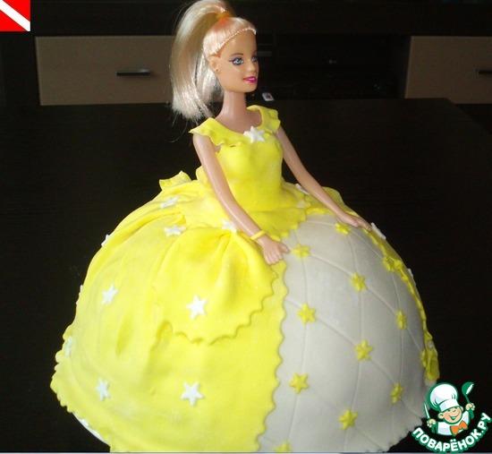 Торт Золушка с куклой