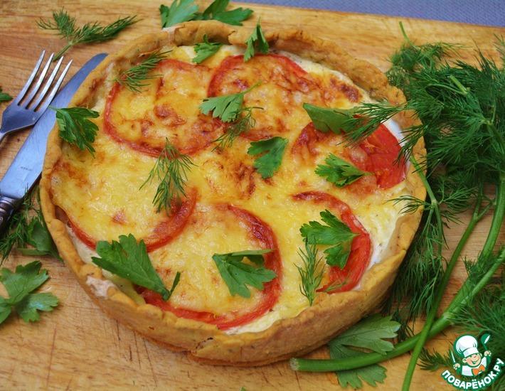 Рецепт: Киш с помидорами и сыром