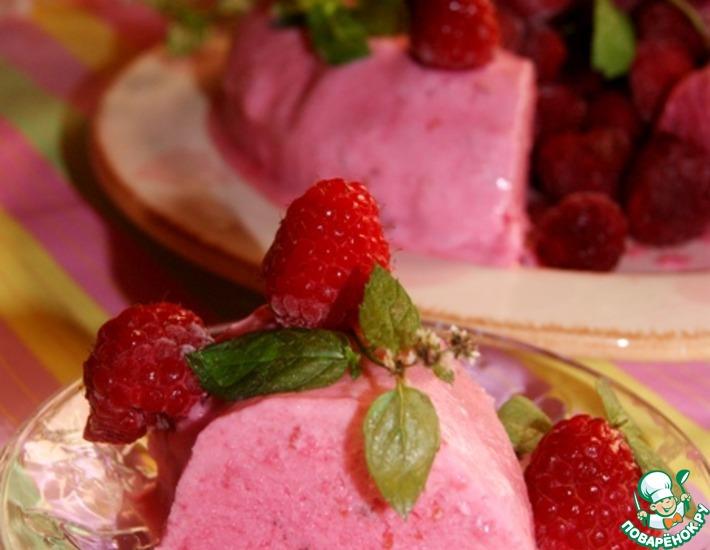 Рецепт: Десерт-мороженое из малины и красной смородины