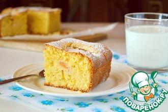 Рецепт: Тосканский кукурузный пирог с абрикосами