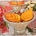 Рисовый десерт с персиком Наслаждение