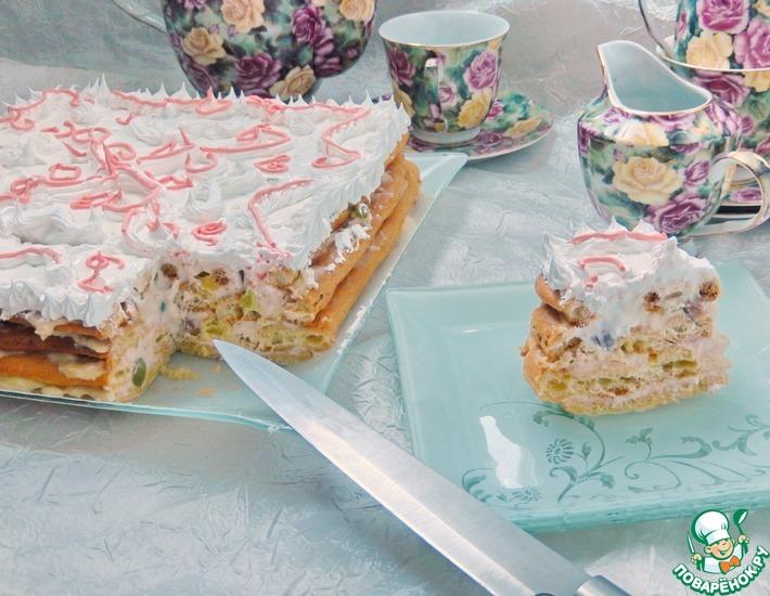 Рецепт: Заварной торт Необычная нежность