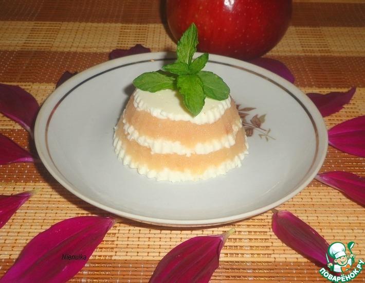 Рецепт: Яблочно-творожный десерт