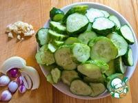 Салат из огурцов на зиму Простой ингредиенты