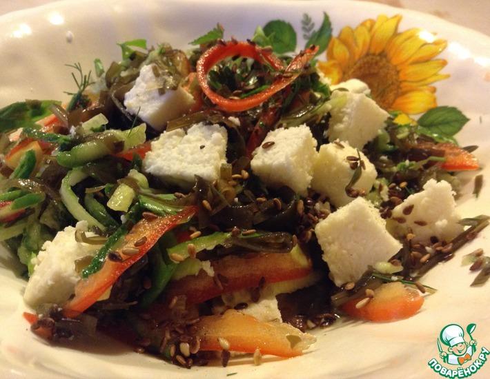 Рецепт: Салат с морской капустой Белое море