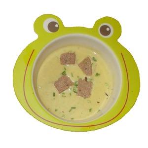 Крем-суп с брынзой и зеленым луком