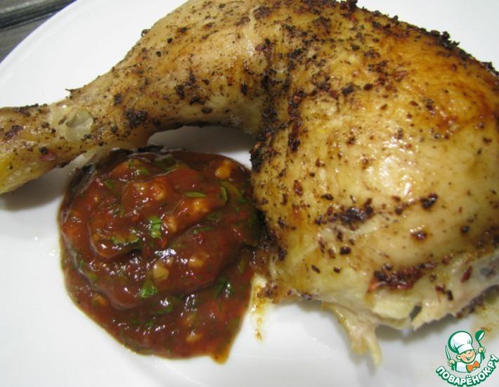 Рецепт: Курица в духовке в соевом маринаде