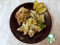 Запеченный картофель с курицей в сливках ингредиенты