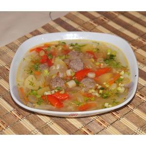 Овощной суп с фенхелем и фрикадельками