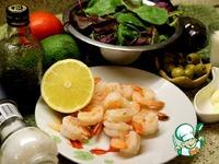 Салатный микс с креветками и овощами ингредиенты