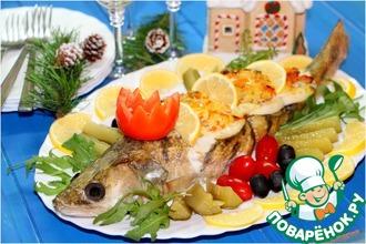 Рецепт: Фаршированная рыба Цесаревич Судакевич