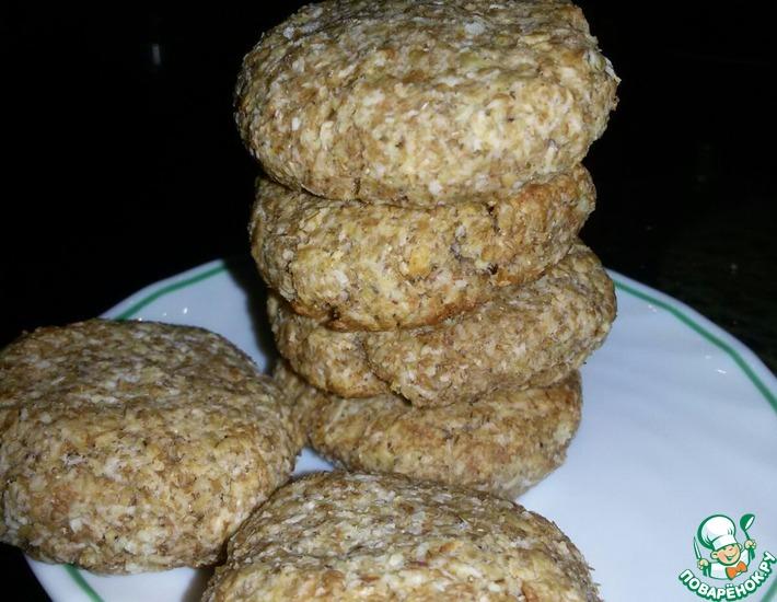 Рецепт: Арахисово-кокосовое печенье