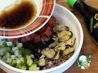 Салат с диким рисом и морепродуктами ингредиенты