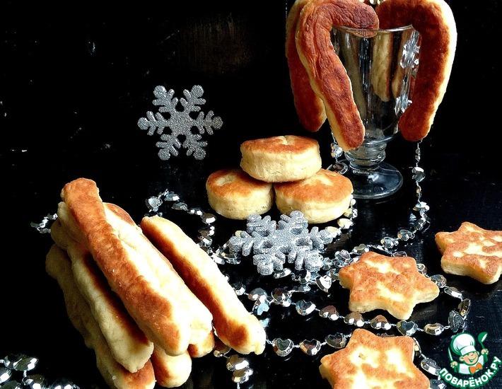 Рецепт: Жареное печенье Новогоднее