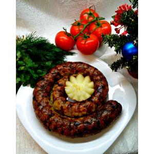 Куриная домашняя колбаса с гречкой и грибами