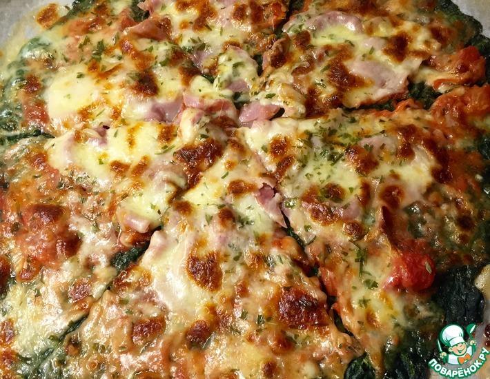 Рецепт: Зелёная пицца без теста