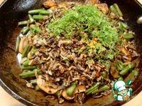 Теплый салат с рисом, грибами и фасолью ингредиенты