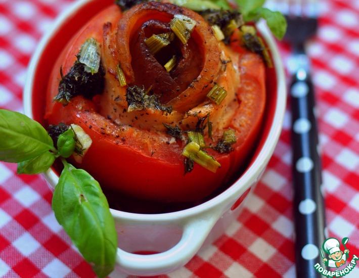 Рецепт: Лосось, запеченный в томатах по-зандвоортски