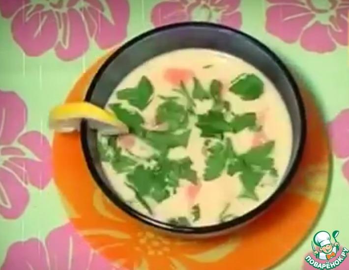 Рецепт: Сливочный суп из семги за 20 минут