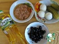 Блинчики с тунцом и маслинами ингредиенты