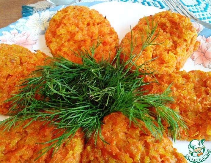 Рецепт: Веганские морковные котлеты с отрубями