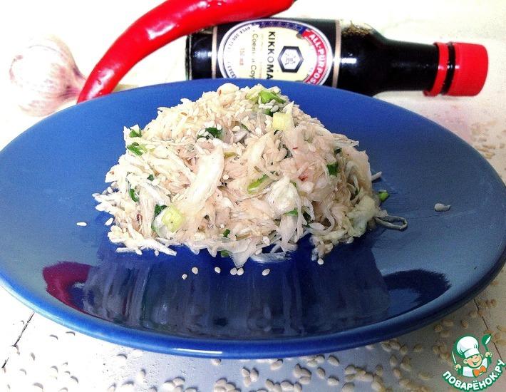 Рецепт: Салат из капусты Острый