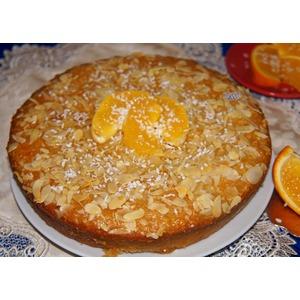 Африканский пирог с кокосом и апельсином