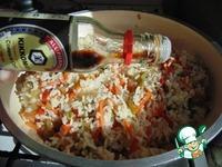 Рис с соевым соусом и овощами ингредиенты