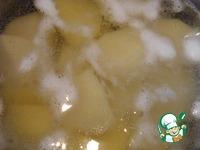 Картофельные шарики с рисом, грибами и горошком ингредиенты