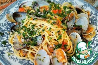 Рецепт: Спагетти с моллюсками