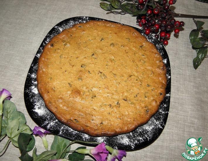 Рецепт: Пирог с творогом и черносливом Цитрусовый аромат