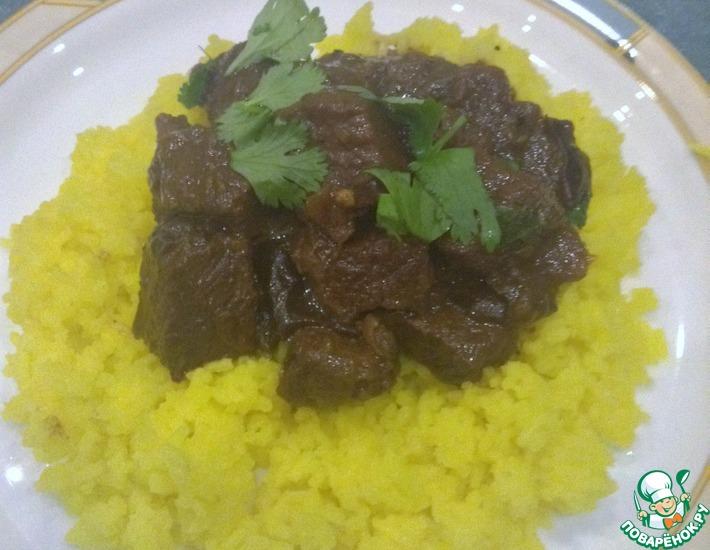Рецепт: Говядина с черносливом по-мароккански