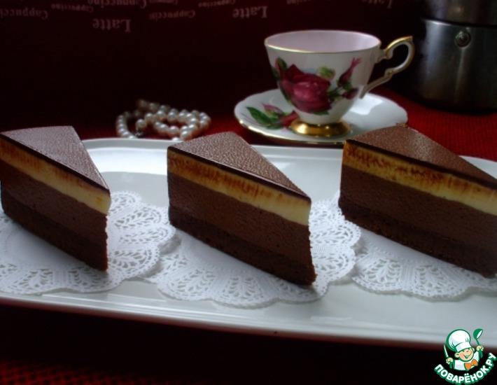 Рецепт: Торт Шоколад-маракуйя