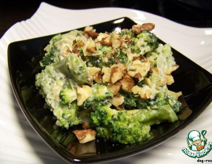 Рецепт: Салат из брокколи с сырным соусом