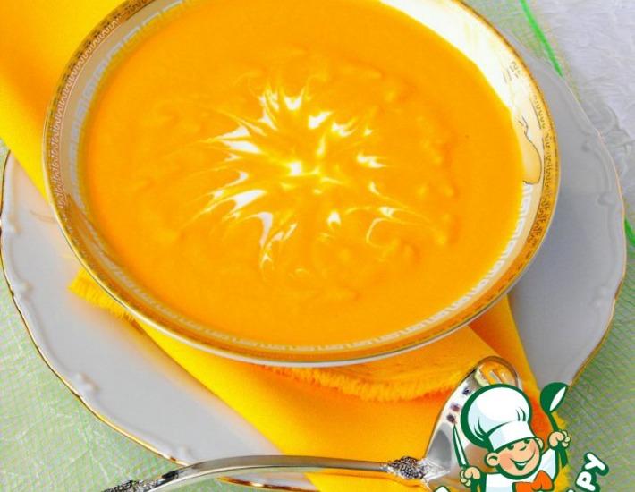 Рецепт: Морковный суп-пюре с имбирeм